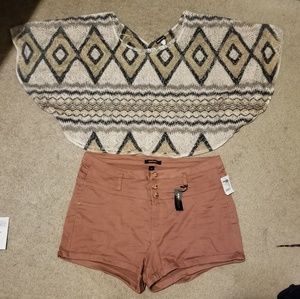 Aztec knitted top